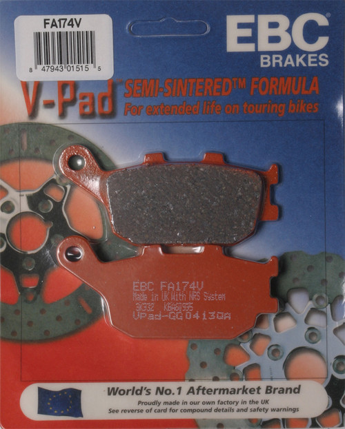 EBC Semi-Sintered Brake Pads, 15-174V