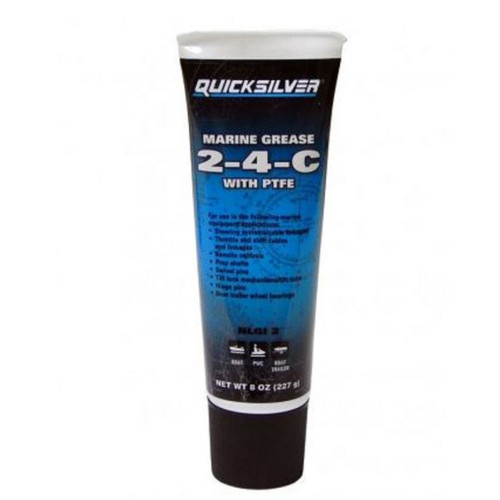 Mercury Mercruiser New OEM Quicksilver 2-4-C 8oz Marine Lubricant Grease QTY 12, 92-802859Q1