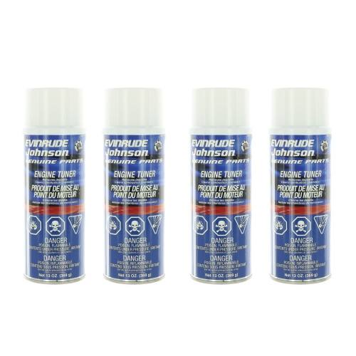 Johnson Evinrude OMC New OEM Engine Tuner & Fuel System Cleaner Pk Of 4  0777185