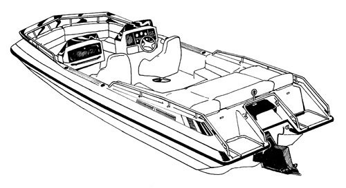 Carver Covers Deck Boat 19ft-20ft PolyGard Storage/Travel Cover 75120P
