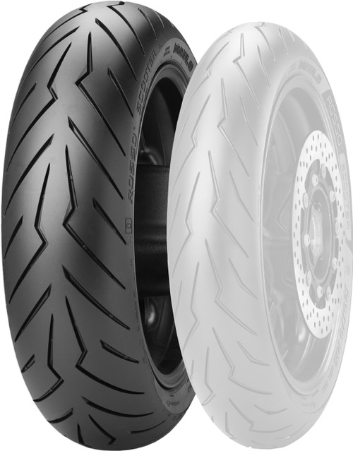 PIRELLI Diablo Rosso Scooter Tire, 871-5161