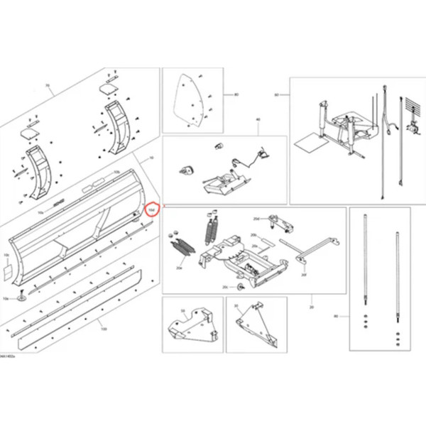 Can-Am BRP UTV OEM Cutting Edge Wear Blade 72