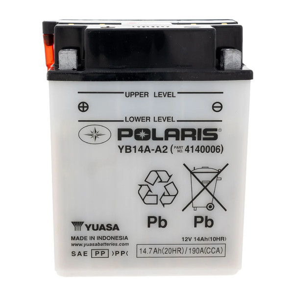 Polaris OEM ATV/Snowmobile 195 Cold Crank Amps Battery, 4140006