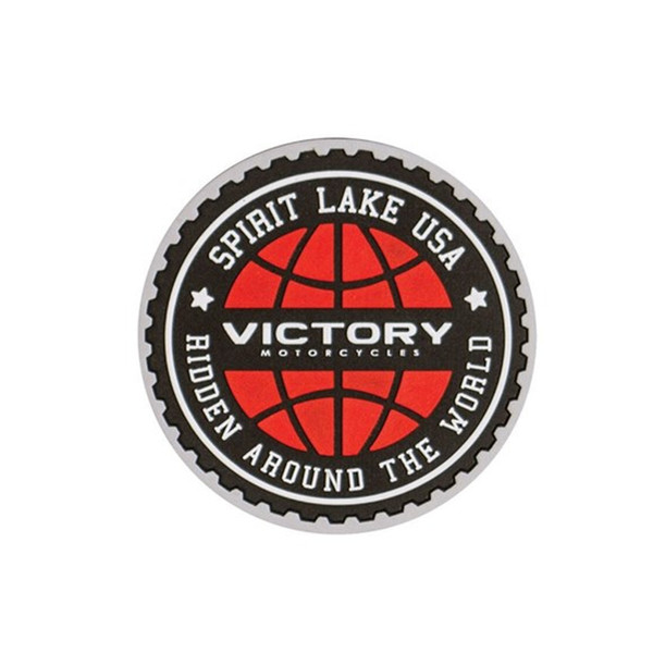 Victory Motorcycle New OEM Globe Logo Rubber Coasters, 6