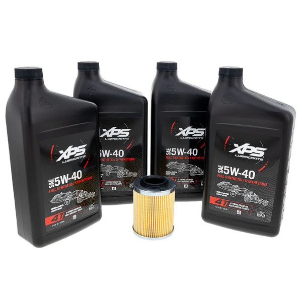 Can-Am New OEM 4T 5W-40 Full Synthetic Oil Change Kit, 9779260, 9779489