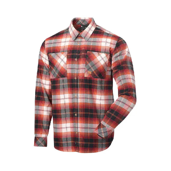 Polaris Military Tartan Plaid Long Sleeve Button Shirt
