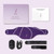 Luyors Red Light & Nir Vibration Belt, complete set with belt, remote control, power cable, and instruction manual on a light purple background.