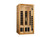Two-person infrared sauna with natural wood finish and glass door for at-home recovery and wellness use
