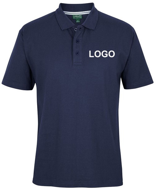 Unisex Jersey Cotton Polos - French Navy 