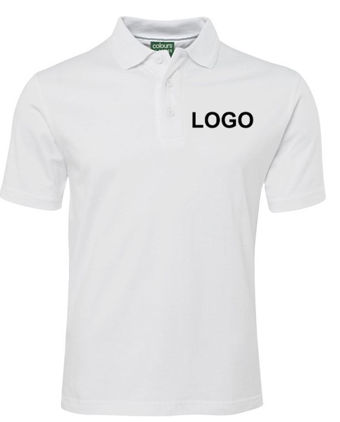 Unisex Jersey Cotton Polos - White 