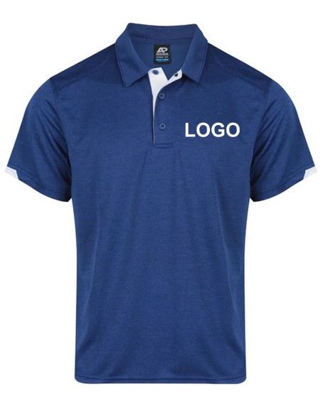 Morris Polo Mens - Navy + White 
