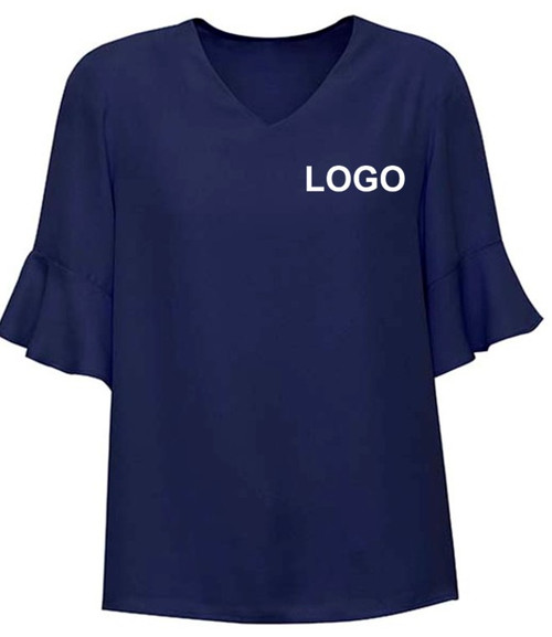 Ladies Aria Fluted Blouse 