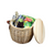 Undecorated Option - Trekk Wicker Picnic Basket - No Minimum Order Required 