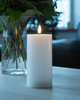7.5cm dia Indoor Pillar LED Candle White/Ivory/Red*