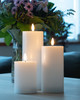 10cm dia Indoor Pillar  LED Candle White/Ivory/Red*