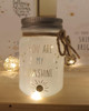 Mini Message White Sparkle Jars ~ set of 3*