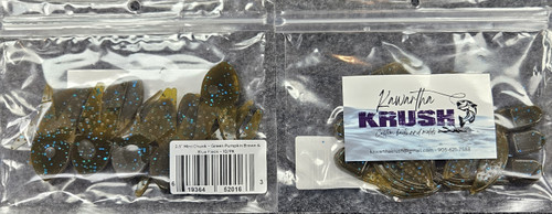 KAWARTHA KRUSH 2.50"  MINI CHUNK GRNPUMPKIN BRN & BLK FLECK 10/pk