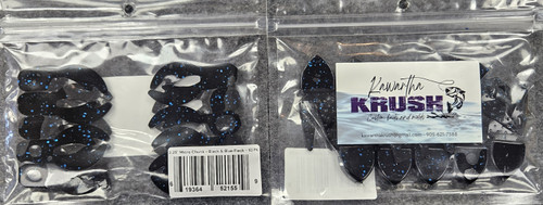 KAWARTHA KRUSH 2.25" MICRO  CHUNK BLACK & BLUE FLECK 10/pk