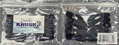 KAWARTHA KRUSH 2.75" CHUNK BLACK & BLUE FLECK 10/pk