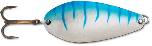 BLUE FOX STROBE SPOON #4 HAMMERED BLUE STRIPE