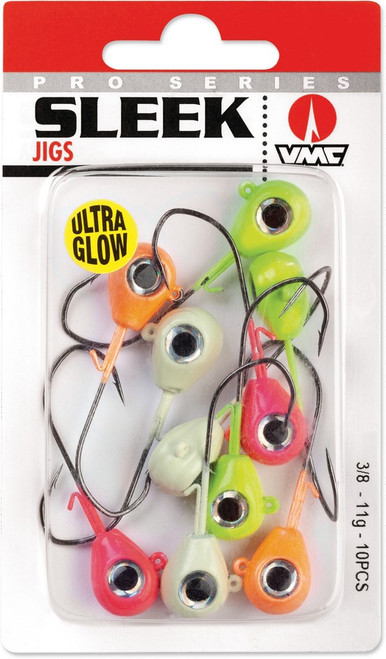VMC SLEEK GLOW JIG 3/8oz ASSORTED