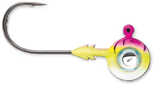 VMC TUNGSTEN MOON EYE JIG 3/8 PINK FIRE uv