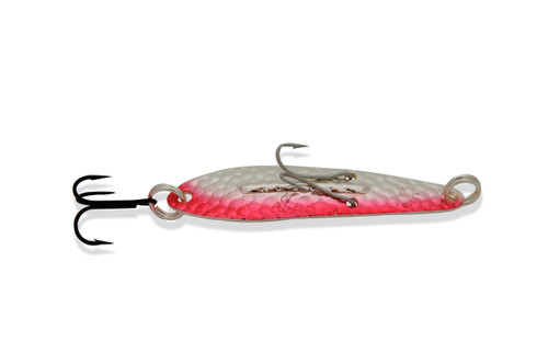 WILLIAMS ICE JIG 1/2oz Silver and Red NuWrinkle