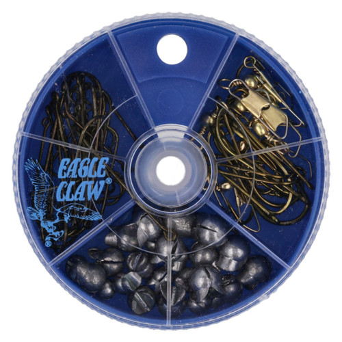 EAGLE CLAW SINKERS, HOOKS, & SWIVELS ASSORTMENT
