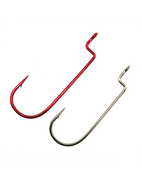 GAMAKATSU OFFSET SHANK WORM RB 2/0