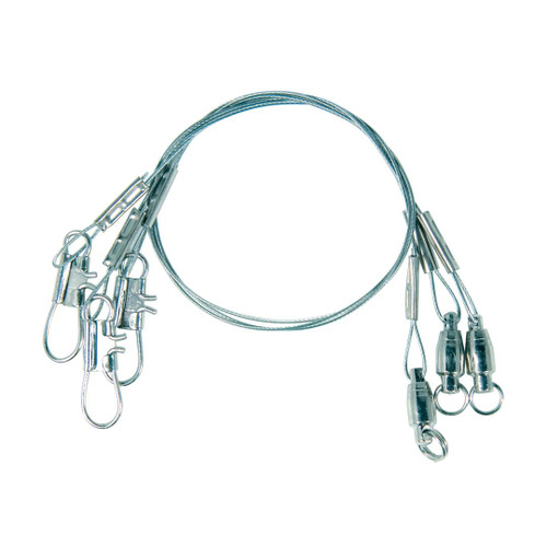 EAGLE CLAW STEEL LEADER W/ BALL BEARING 9"30lbs