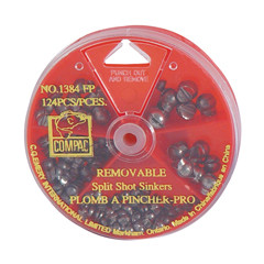 COMPAC DIAL PACK: REMOVABLE SPLIT SHOT SINKERS