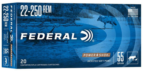 FEDERAL VARMINT & PREDATOR 22-250 50gr JHP 20pc