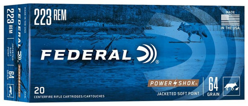 FEDERAL POWER-SHOK 223rem 64gr Soft Point