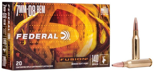FEDERAL FUSION 7mm-08rem 140gr BSP