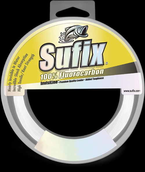 SUFIX INVISILINE FLUORO LEADER 25lb 33yds CLEAR