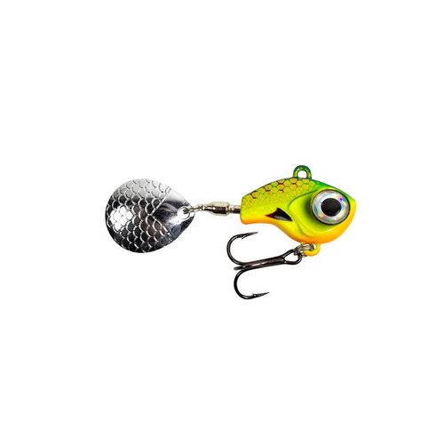 LUNKERHUNT BIG EYE TAIL SPIN 2" 1/4oz FIRETIGER GL