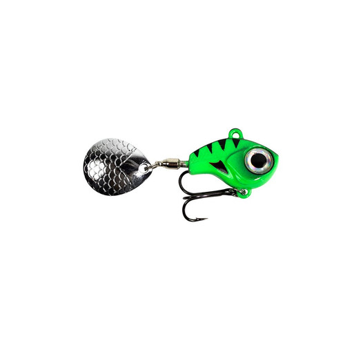 LUNKERHUNT BIG EYE TAIL SPIN 2" 1/4oz GREEN GLOW