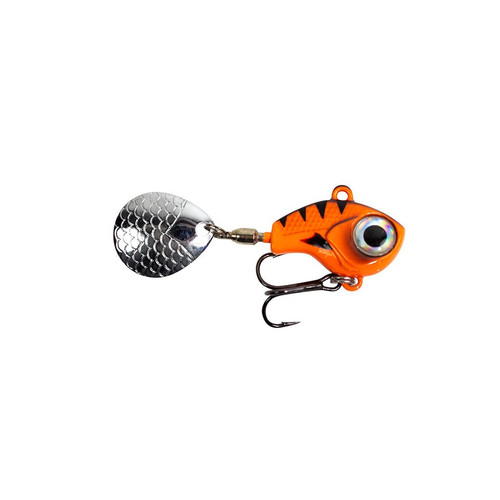 LUNKERHUNT BIG EYE TAIL SPIN 2" 3/8oz ORANGE GLOW