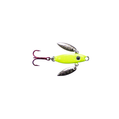LUNKERHUNT ICY GLIDE JIG 1/8oz CHARTREUSE GLOW