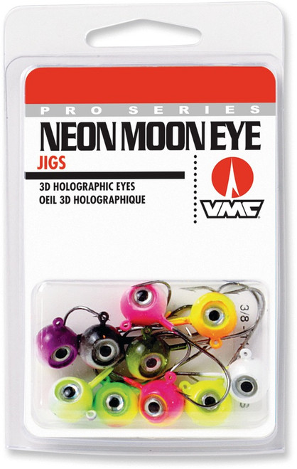 VMC NEON MOON EYE JIG 3/8oz ASSORTED