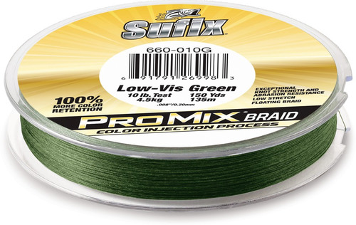 SUFIX PROMIX BRAID 15lb 150yds LO-VIS GREEN