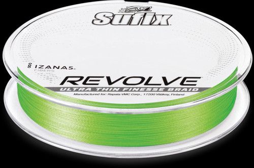 SUFIX REVOLVE FINESSE BRAID 6lb 200yds NEON LIME
