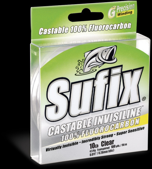 SUFIX INVISILINE CASTABLE FLUORO 10lb 200yds CLEAR