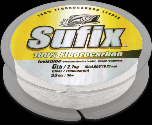 SUFIX INVISILINE FLUORO LEADER 40lb 33yds CLEAR