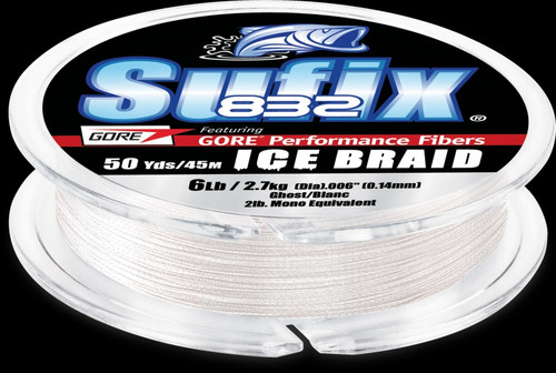 SUFIX 832 ICE BRAID 8lb GHOST