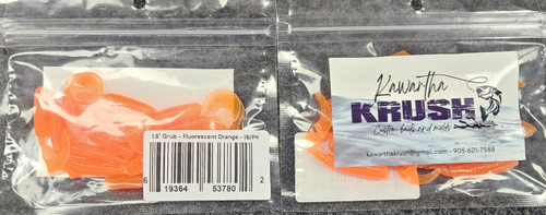 KAWARTHA KRUSH 1.5" FLUORESCENT ORANGE 18/pk