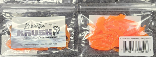KAWARTHA KRUSH 2" FLUORESCENT ORANGE 15/pk