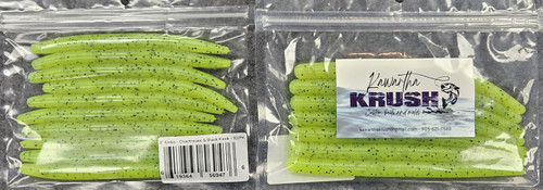 KAWARTHA KRUSH 5" SINKO CHARTREUSE & BLACK FLECK 10/pk