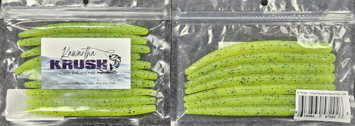KAWARTHA KRUSH 6" SINKO CHARTREUSE & BLACK FLECK  7/pk