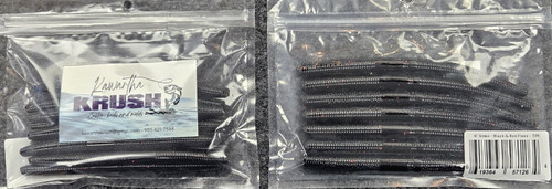 KAWARTHA KRUSH 6" SINKO BLACK & RED FLECK 7/pk